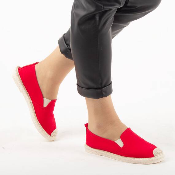 Espadrile de dama A-003-ROSU, Culoare (12): Rosu, Marime (12): 37 - 3- Roveli
