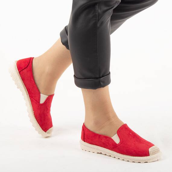 Espadrile rosii de dama 216ROSU, Culoare (12): Rosu, Marime (12): 40 - 3- Roveli