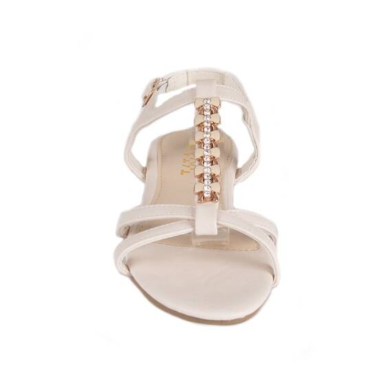 Sandale de dama bej cu barete si accesoriu K-106-B, Culoare (12): Bej, Marime (12): 39 - 3- Roveli