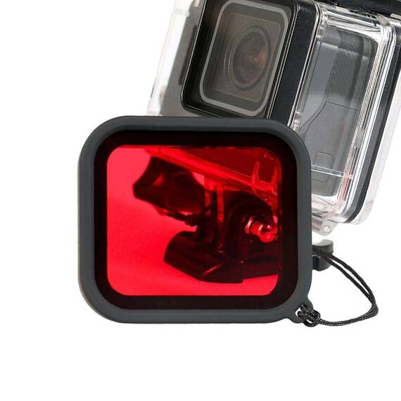 Filtru rosu pentru GoPro Hero 5 Black GoPro Hero 6 Black GoPro Hero 7 GP353C - - Roveli