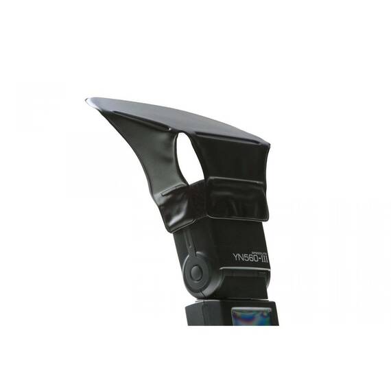 Bounce diffuser pliabil cu prindere velcro pentru blitz-uri pe patina PVC-S MQ-B11 - 2- Roveli