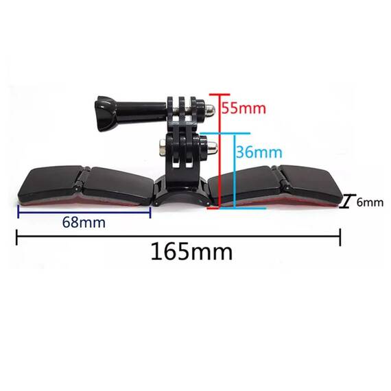 Prindere Tuyu pentru casca cu montura pentru camere de actiune Gopro Sjcam Xiaomi GPTY70 - 4- Roveli