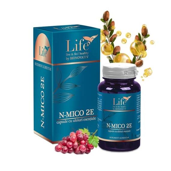 N-Mico 2E Capsule cu Uleiuri Esentiale 30 capsule Bionovativ Life - - Roveli