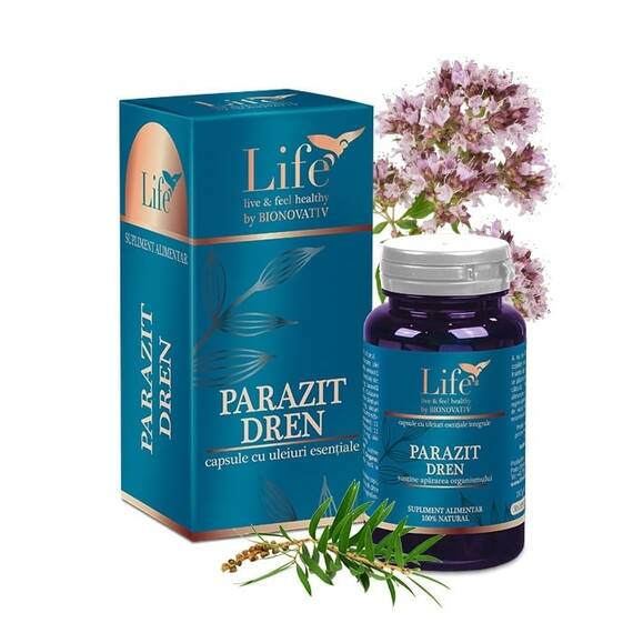 Parazit Dren Capsule cu Uleiuri Esentiale 30 capsule Bionovativ Life - - Roveli