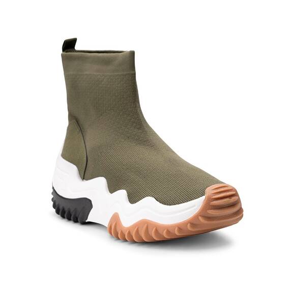 Sneakers dama tip sosete cu platforma Verzi Ping, Culoare (12): Verde, Marime (12): 38 - - Roveli