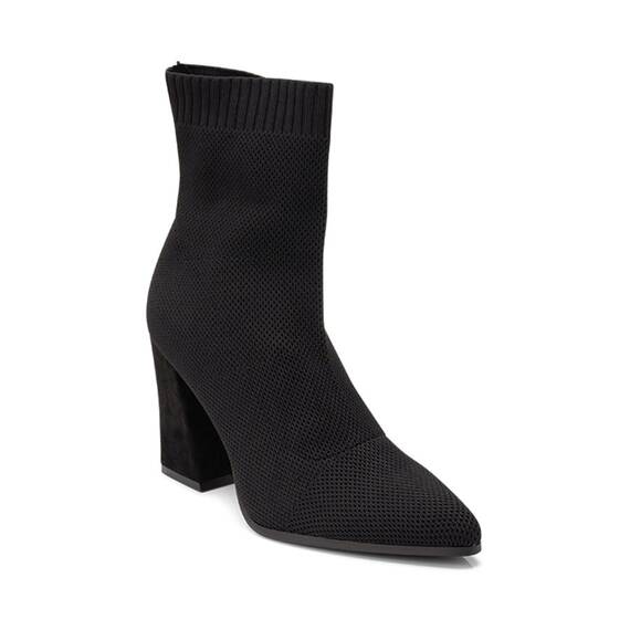 Botine dama cu toc patrat imblanite Negru Parker, Culoare (12): Negru, Marime (12): 40 - - Roveli