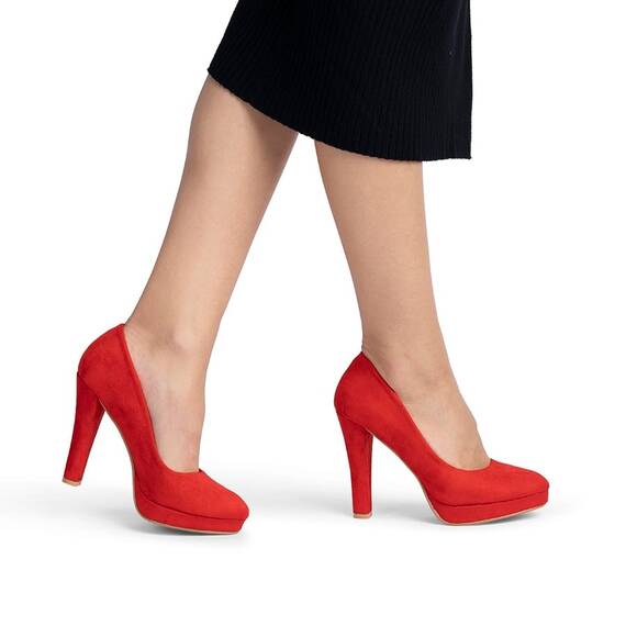 Pantofi dama cu platforma si toc gros Rosii Consuela, Culoare (12): Rosu, Marime (12): 35 - 2- Roveli