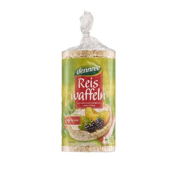 Rondele din orez expandat fara sare 100g Dennree - - Roveli