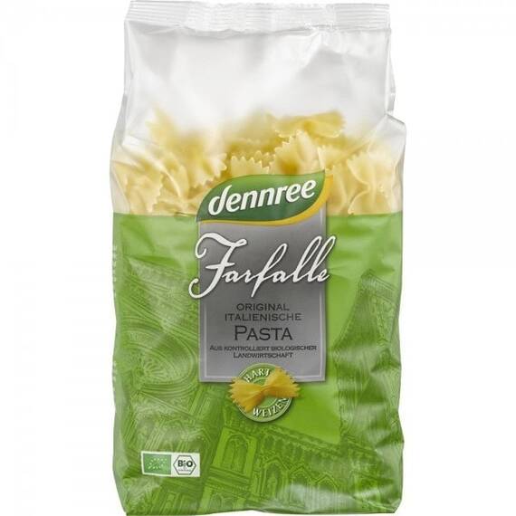 Farfale din grau dur ecologic 500g Dennree - - Roveli