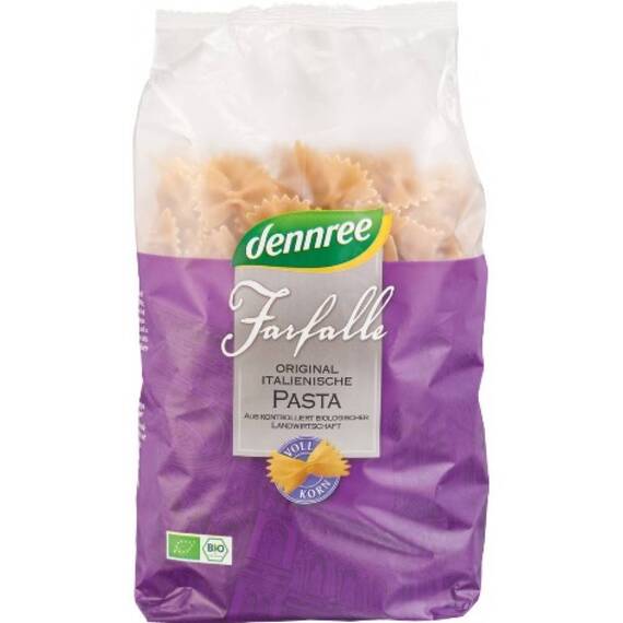 Farfale din grau dur integrale dennree 500g Dennree - - Roveli