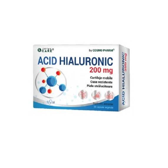 Acid Hialuronic 200 mg 30 capsule CosmoPharm - - Roveli