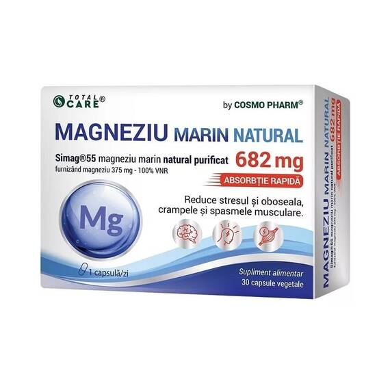 Magneziu Marin Natural 30 capsule CosmoPharm - - Roveli