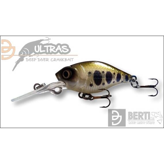 Vobler Berti Ultras Deep Crank 40 3.8cm/4gr, Varianta (50): Ultras Deep Crank 40 3.8cm/4gr Olive Trout - - Roveli