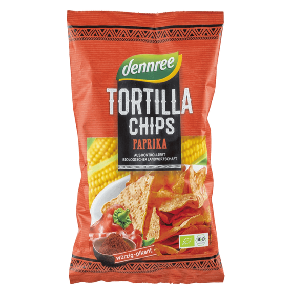 Tortilla chips cu ardei eco 125g Dennree - - Roveli