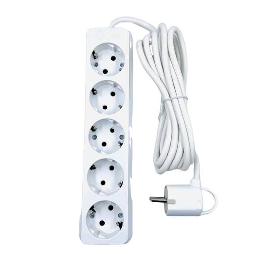 Prelungitor liniar cu 5 prize : Marime - 2 m, Marime (tm): 2 m - - Roveli