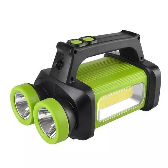 Lanterna super luminoasa cu capete duble reincarcabila : Culoare - albastru, Culoare (tm): verde - - Roveli