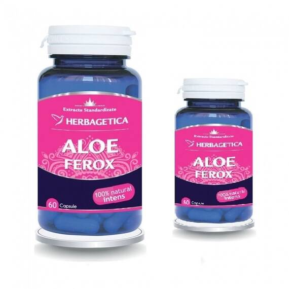 Aloe Ferox Pachet 60 capsule + 30 capsule Herbagetica - - Roveli