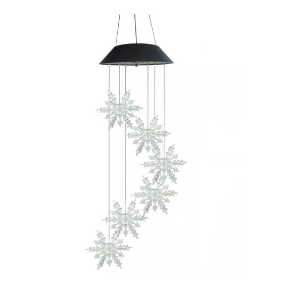 Clopotel de vant solar - fulgi de zapada, Set (tm): 2 buc - - Roveli