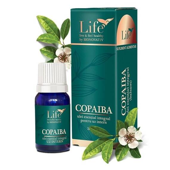 Ulei Esential Integral de Copaiba 10 ml Bionovativ Life - - Roveli