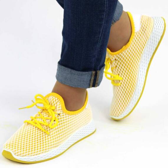 Pantofi sport de dama, usori si comozi BF1988-YELLOW, Culoare (12): Alb, Galben, Marime (12): 36 - - Roveli