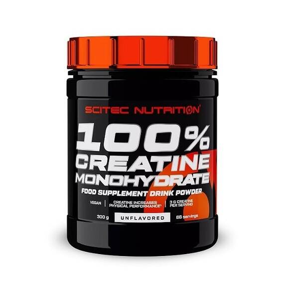 100% Creatine Monohydrate 300 g Scitec Nutrition - - Roveli