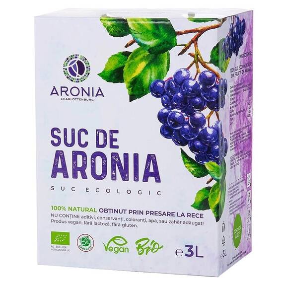 Suc de Aronia Ecologic 3 l Aronia Charlottenburg - - Roveli