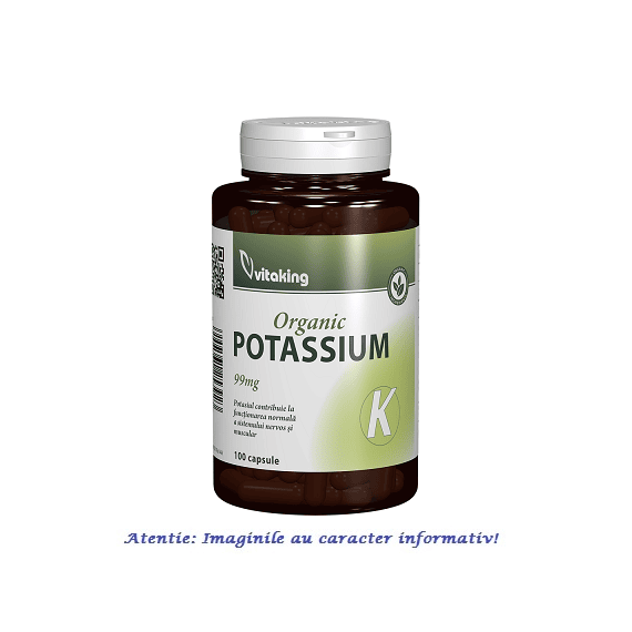 Potasiu Gluconate 99 mg 100 capsule VitaKing - - Roveli
