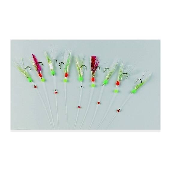 Taparina Sabiki Rainbow NI Fish Skin (10buc/plic), Varianta (50): Taparina Sabiki Rainbow NI Fish Skin (10buc/plic) Nr.4 - - Roveli