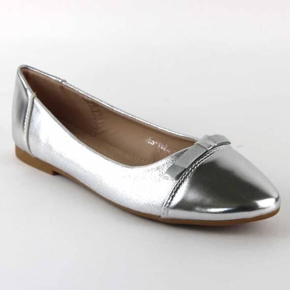 ​Balerini de dama, comozi si usori GRS-1922-SILVER, Culoare (12): Argintiu, Marime (12): 37 - - Roveli