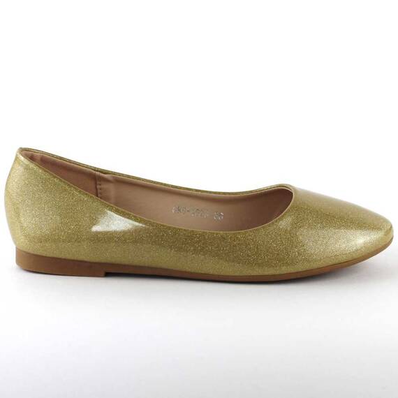 Balerini de dama,comozi si usori, sidefati GRS-1923-GOLD, Culoare (12): Auriu, Marime (12): 36 - 3- Roveli