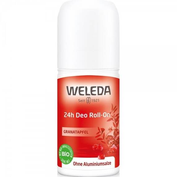 Deodorant roll-on 24h cu extract de rodie 50ml Weleda - - Roveli