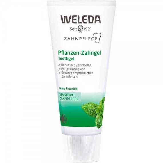 Pasta de dinti gel fara fluor cu plante 75ml Weleda - - Roveli