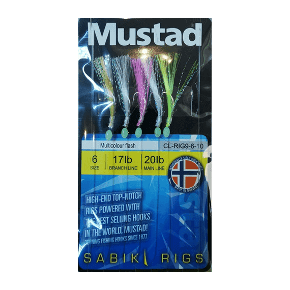 Taparina Mustad Multicolour Flash (5buc/plic), Varianta (50): Taparina Multicolour Flash (5buc/plic) Nr.6 - - Roveli