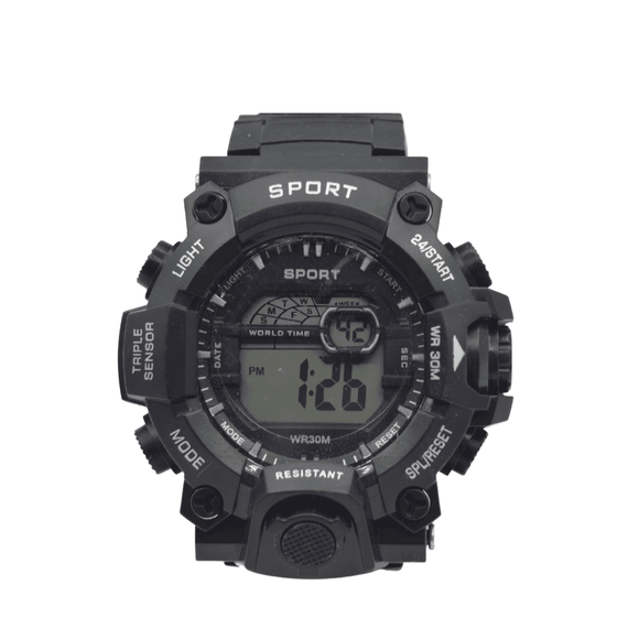 Ceas digital barbatesc Sport, Quartz, multifunctional - - Roveli