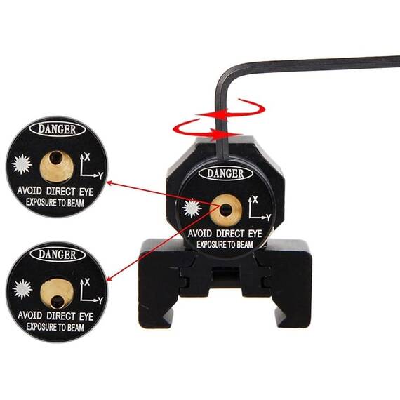 Punctator fascicul luminos pentru sina RIS 20 mm - 5- Roveli