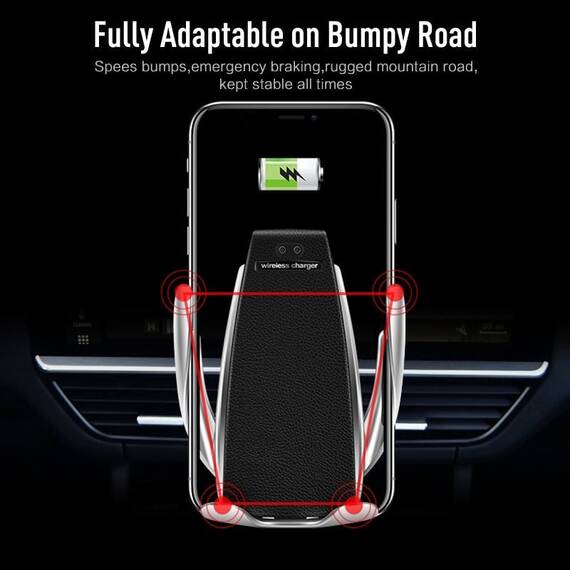 Suport Incarcator Telefon Auto S5 Wireless - 2- Roveli