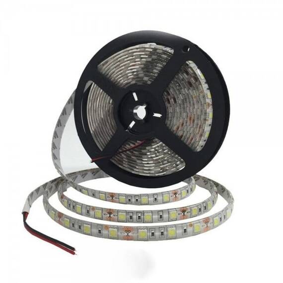 Banda led Albastra 3528,  300 leduri, 12V, 5m - - Roveli