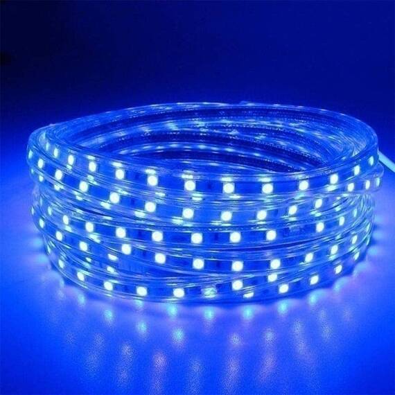 Banda led Albastra 3528,  300 leduri, 12V, 5m - 7- Roveli