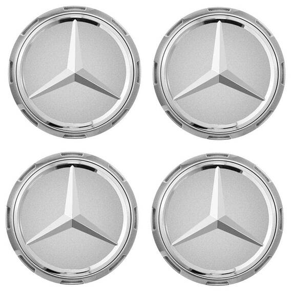 Set 4 Capace jante cu sigla Mercedes Benz, AMG, 75mm - 2- Roveli