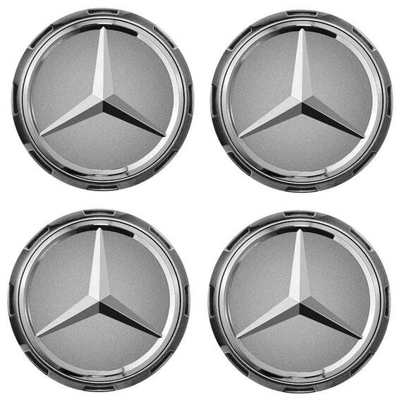 Set 4 Capace jante cu sigla Mercedes Benz, AMG, 75mm - 11- Roveli
