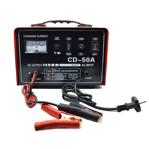Redresor auto CD50A, 12/24V - - Roveli