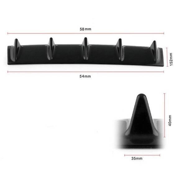 Difuzor bara auto, universal, negru, 58 cm - 5- Roveli