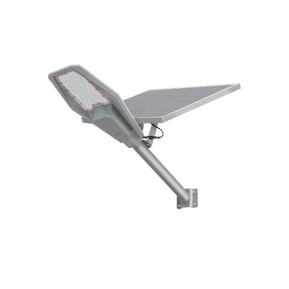 Lampa solara cu panou si telecomanda, aluminiu turnat sub presiune : Putere - 100 W - - Roveli