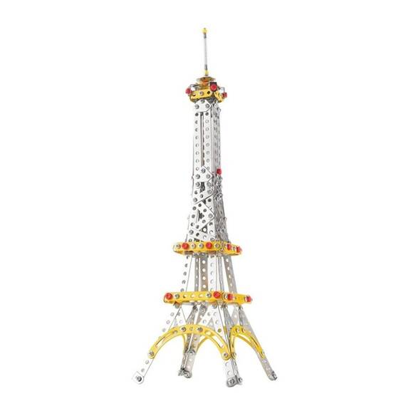 Set de constructie pentru copii, Turn Eiffel, 447 piese - - Roveli