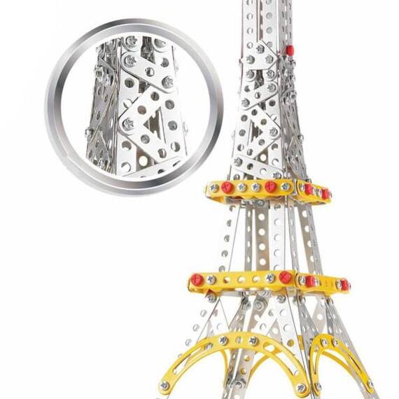 Set de constructie pentru copii, Turn Eiffel, 447 piese - 2- Roveli