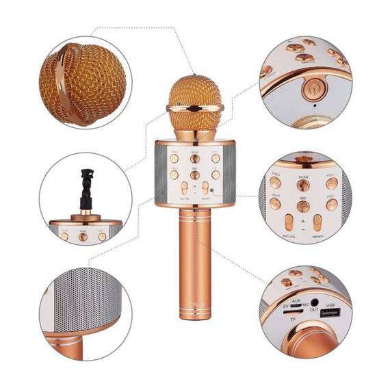 Microfon Karaoke fara fir WS 858 - 7- Roveli