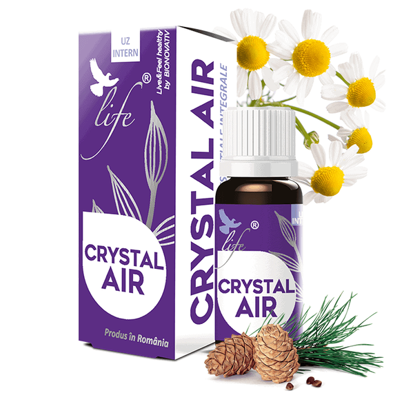 Crystal Air Combinatie de Uleiuri Esentiale pentru Uz Intern 10 ml Bionovativ Life - - Roveli