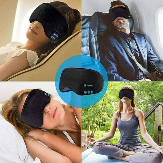 Masca de dormit YZ1, casti wireless - 7- Roveli