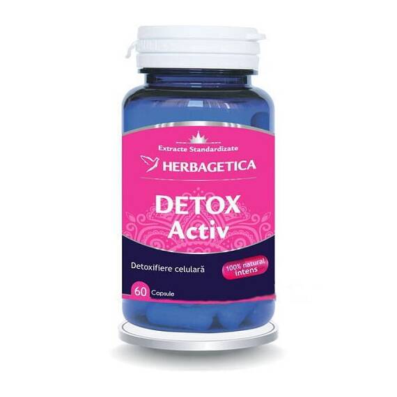 Detox Activ 60 capsule Herbagetica - - Roveli