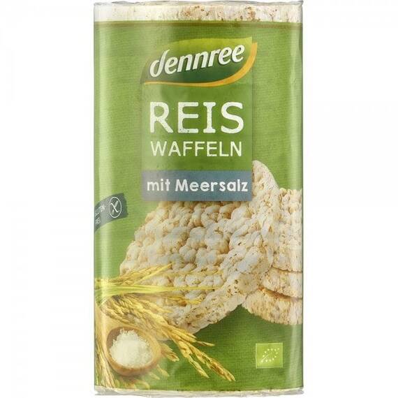 Rondele ecologice din orez expandat cu sare 100g Dennree - - Roveli